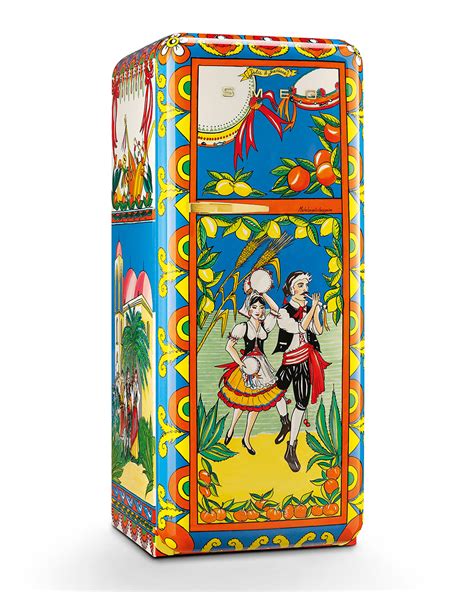 smeg fridge dolce gabbana|dolce & gabbana refrigerator.